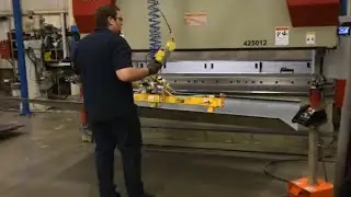 Acculift - Schnell Industries - Press Brake Workstation Crane Case Study