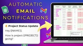 Automatically Send Email Notification in Google Sheets (Project Management Email Automation)
