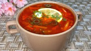 Not SOUP, but Eating! Delicious Lunch SOLYANKA Team Meat. A simple RECIPE for the classic saltwort.