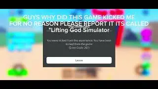 Guys why did this game kicked me for no reason