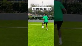 Football basics, control and pass. 