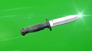Flying Knife Attack Effect | Green Screen