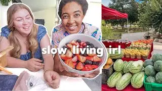 simple joys of a summer farmer's market in Austin, TX