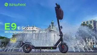 isinwheel E9 E-Scooter |  Mit Straßenzulassung Doppelfederung (ABE,eKFV)