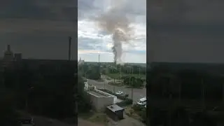 Горит свалка на Левобережном-3