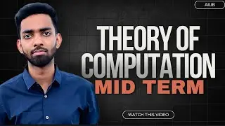 Theory of Computation (TOC) - Mid Term Syllabus without Theory (IMPORTANT!) | AIUB