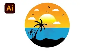 Vector (scenery) Design Tutorial in Illustrator😊