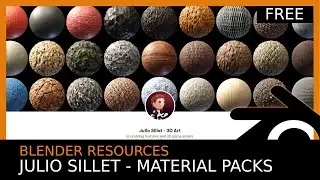 Blender Resource: Julio Sillet 3D Art - Material Packs (free & paid)