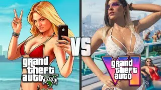 Comparison of the first trailers of GTA V vs GTA VI
