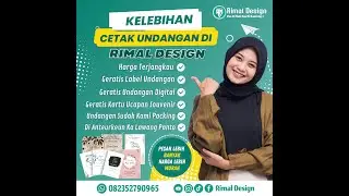 MASIH CETAK UNDANGAN RIMAL DESIGN