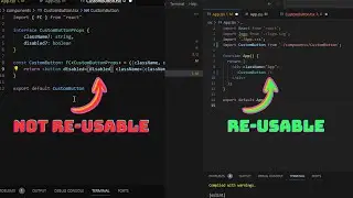 Create highly Reusable React components the right way with TypeScript! 