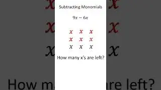 Subtracting Monomials 
