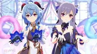 Ganyu & Keqing - BBoom BBoom【MMD Genshin Impact】(Short)