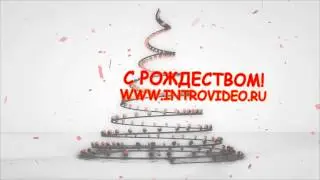 «Modern Christmas Tree» — шаблон видеозаставки free Intro template  Редактор — Adobe After Effects