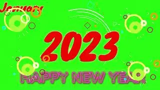 Happy new year 2023 green screen| happy new year vfx
