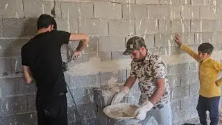 Safety in building a house for twins with electricity. And counting the moments of Nemat  for their