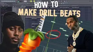 How To Make UK / US DRILL BEATS (808 Slides Explained) | FL Studio Tutorial