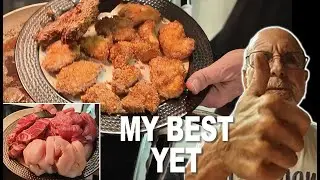 MY NEW AMAZING CARNIVORE deep fried, pork rind crumb coated MIXED GRILL. WOW!!