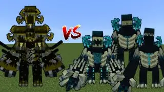 Little Overlorden vs All Dinosaur Warden in Minecraft Mob Battle