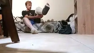 how i do my leg cast and hip spica cast with old cast!!!