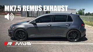 The BEST Golf R Exhaust! Launch Control, Cold Start, and Flyby