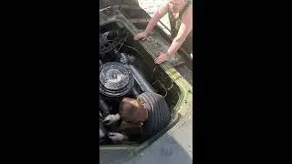 Первый запуск двигателя после кап. ремонта МТЛБ.
