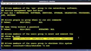 Intro to Linux Week 2: Working with the Shell Part ( The sudo command )