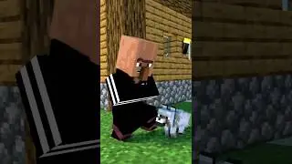 Good deed - villager baby saves a dog