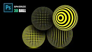 Spherize 3D Ball - Photoshop Basic Tutorial | It's Very Easy to Create, let's do it
