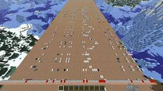 RUSH-E played by 5,457 sheep in Minecraft minecarts