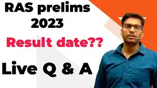 RAS Pre Cutoff 2023 | RAS Mains 2023 kab tak hoga | RAS mains live | RPSC latest notification | ras