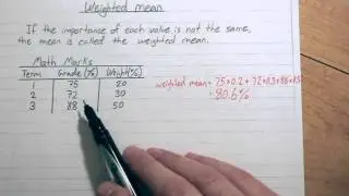 weighted mean