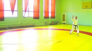 Ката Пинан Шодан Вид сзади  Kata Pinan Shodan Back view   Косики Каратэ