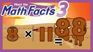 Meet the Math Facts Multiplication & Division - 8 x 11 = 88 | Preschool Prep Company