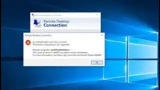This could be due to CredSSP encryption oracle remediation in Windows 10