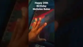 Happy 20th Birthday Nicholas Baker (Called This NB Background)  got creative with colors! 4/23/23