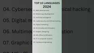 Top 10 Computer Field Courses in 2024