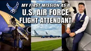 I Went on my FIRST U.S. Air Force Flight Attendant Mission! || VLOG