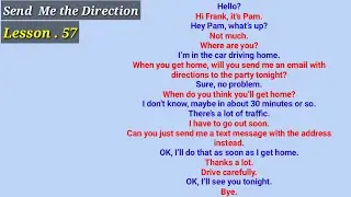 Send Me the Direction | English - Conversation