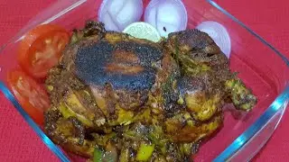 Full Chicken Roast Without Oven And Without Pressure Cooker/Kerala Style Whole Chicken Roast Recipe