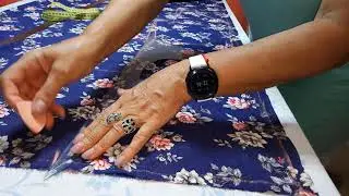Легкое летнее платье с оборкой из креп-шифона. Платье на любую фигуру без выкройки своими руками