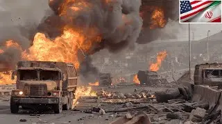 IRAN'S WEAPONS CONVOY ANNIHILATED NEAR YEMEN BORDER! Nothing Left but Smoldering Wreckage!