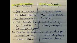 Defect Severity vs. Defect Priority | Differences Between Defect Severity and Defect Priority