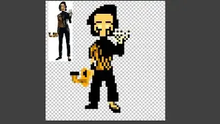 Intermediate skill level drawing time lapse of Audrey from bendy the dark revival