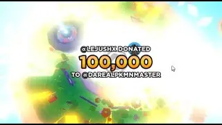 I GOT DONATED 100K ROBUX IN PLS DONATE!!!!