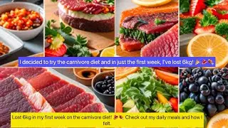 පළවෙනි සතියේදී 6kg lost kara , My First Week on the Carnivore Diet: Lost 6kg!( my breakfast)