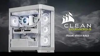 Corsair Got Curves... | Frame 4500X White Gaming PC Build | RTX 5070