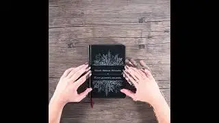 Именной ежедневник черный