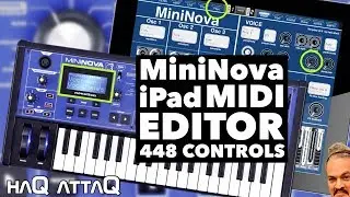 Novation MiniNova Synth Editor for iPad │ MIDI Designer Pro - haQ attaQ 308