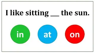 Prepositions in, at, on, to | Grammar Test